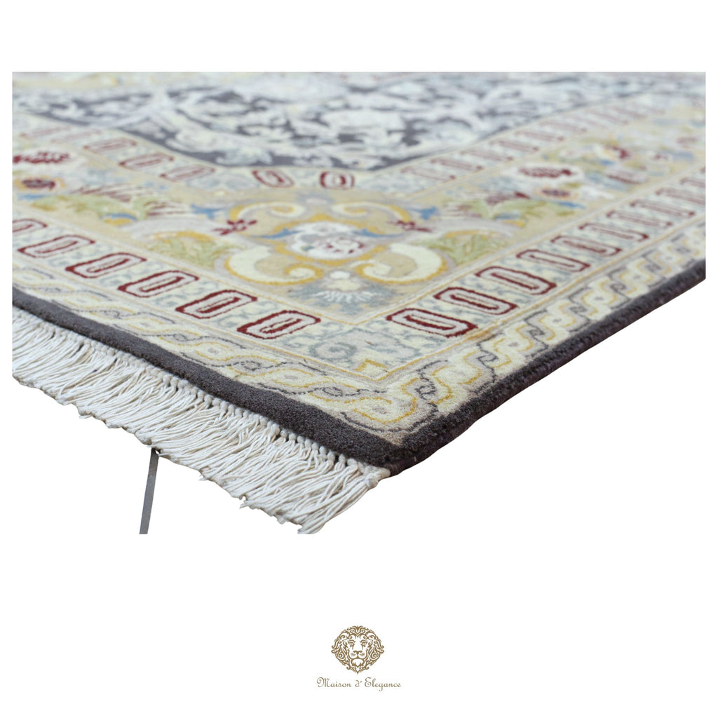 Alfombra Diseño Aubusson Floral Verde Lana Superfina | Imperio Maison Alfombra 180x263 cm