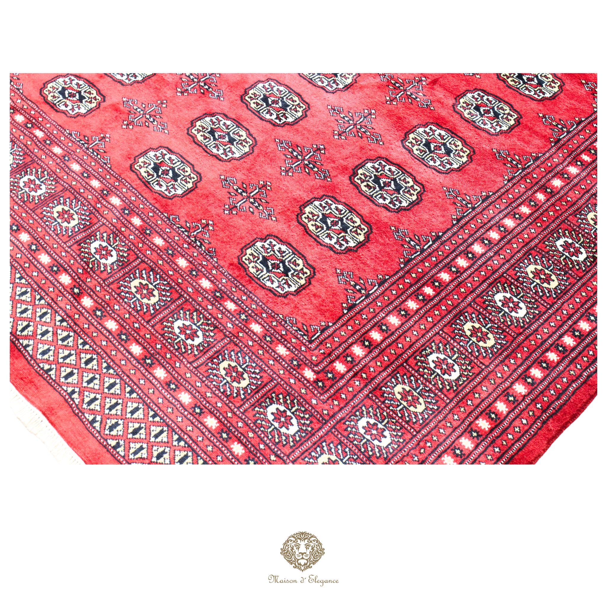 Alfombra de lana Jaldar Bukhara de colores intensos con diseño geométrico | Tradicional 246x314 cm