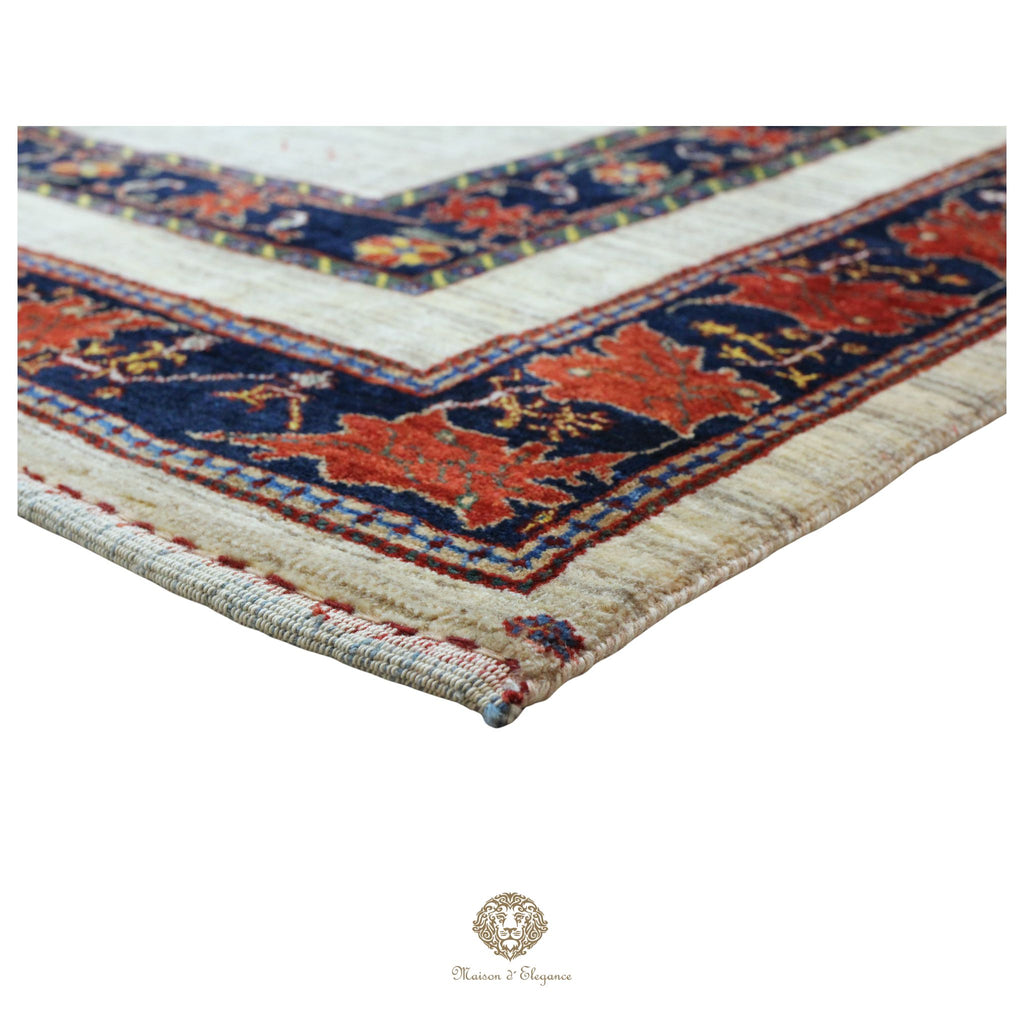 Alfombra persa Trible Fine Kashkuli con tintes naturales | Gabbeh de lana hecha a mano 170 x 240 cm