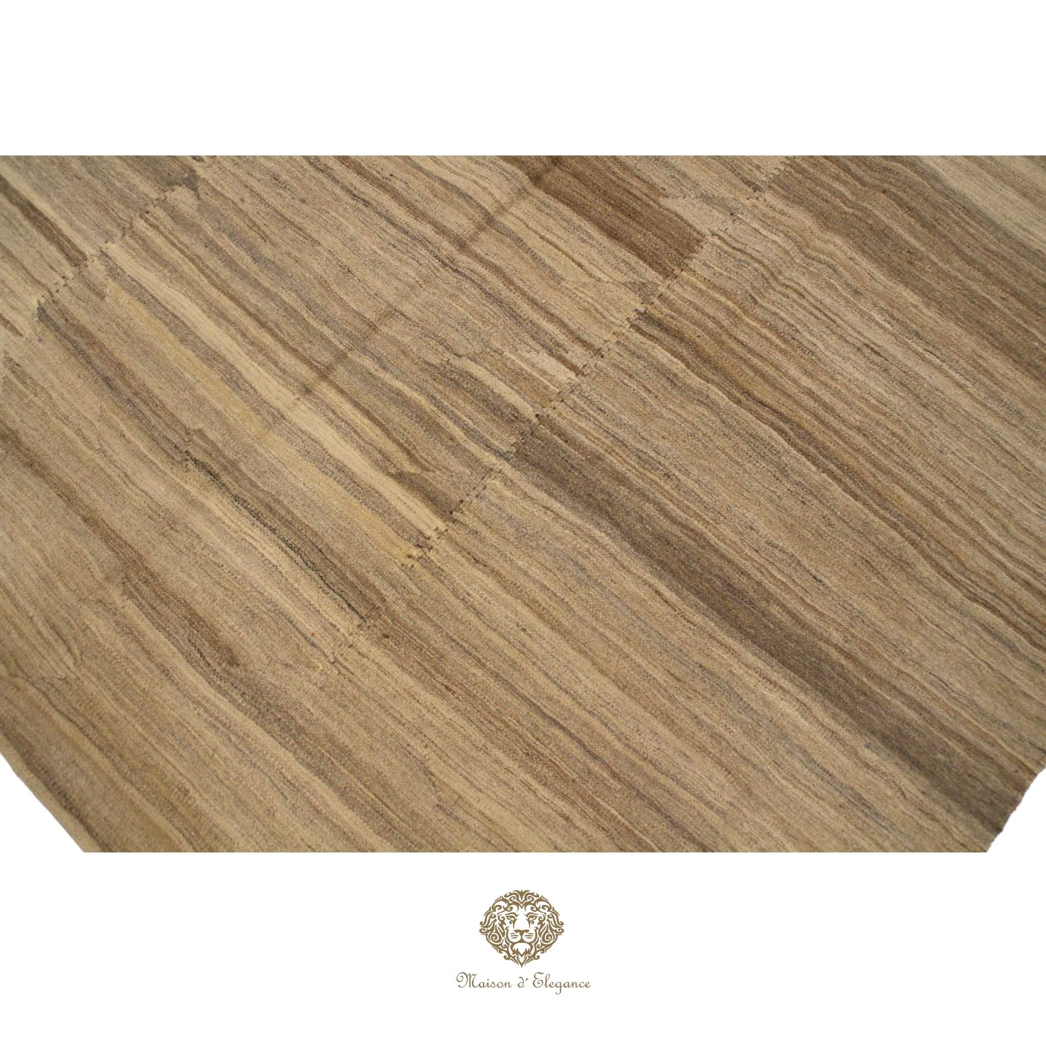 Maison d'Elegance Persian Wool Kilim Artisan Crafted with Naturally Dyed Vibrant Tones