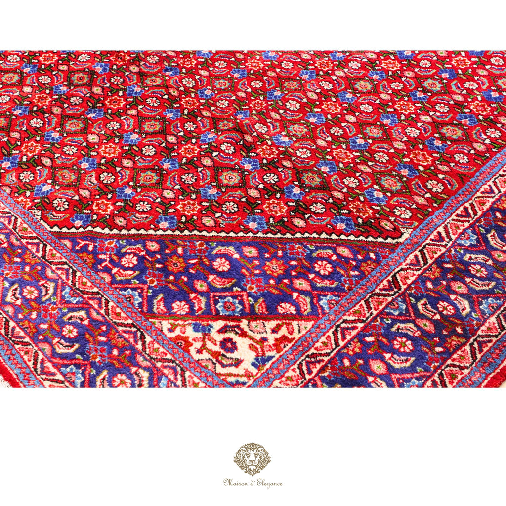 Alfombra Hamedan Lana Centro Geométrico Persa Tradicional | diseño de medallón hecho a mano 274 x 391 cm