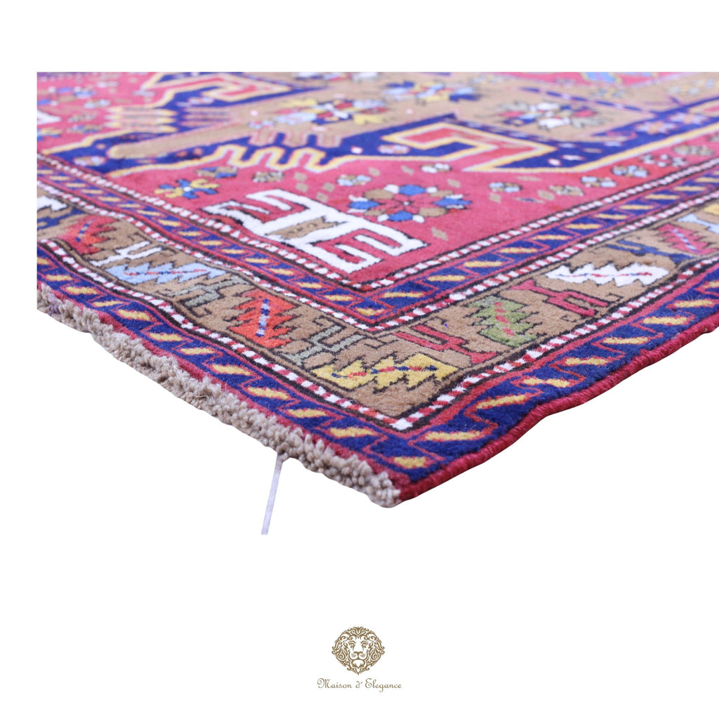 Alfombra Hamedan Lana Centro Geométrico Persa Tradicional 117 x 200 cm