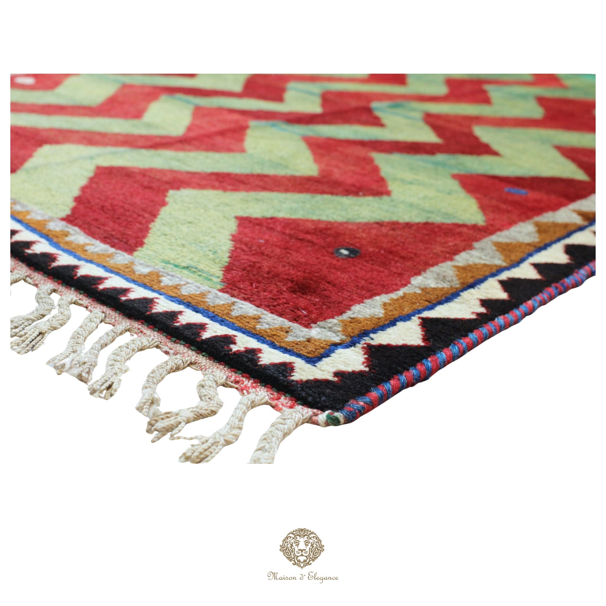 Alfombra persa Kashkuli Loribaft teñida con tintes naturales | Gabbeh de lana hecha a mano 100 x 203 cm