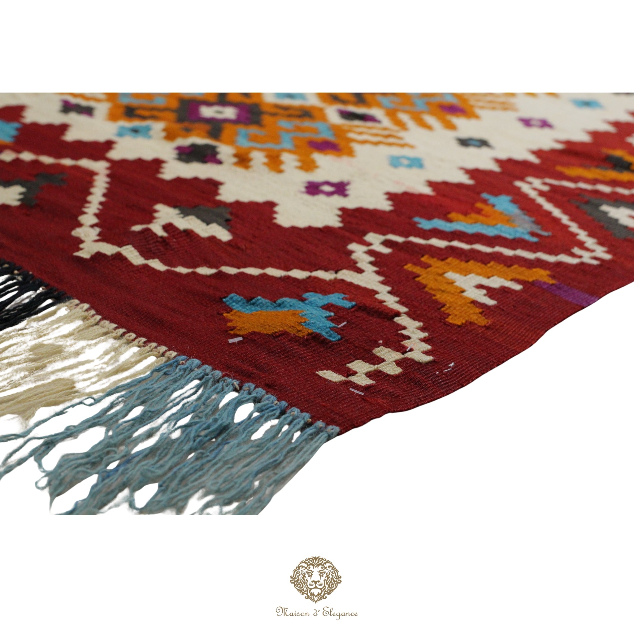 Alfombra Antigüedad Kilim Besarabia Lana | Diseño Geométrico 138x210 cm