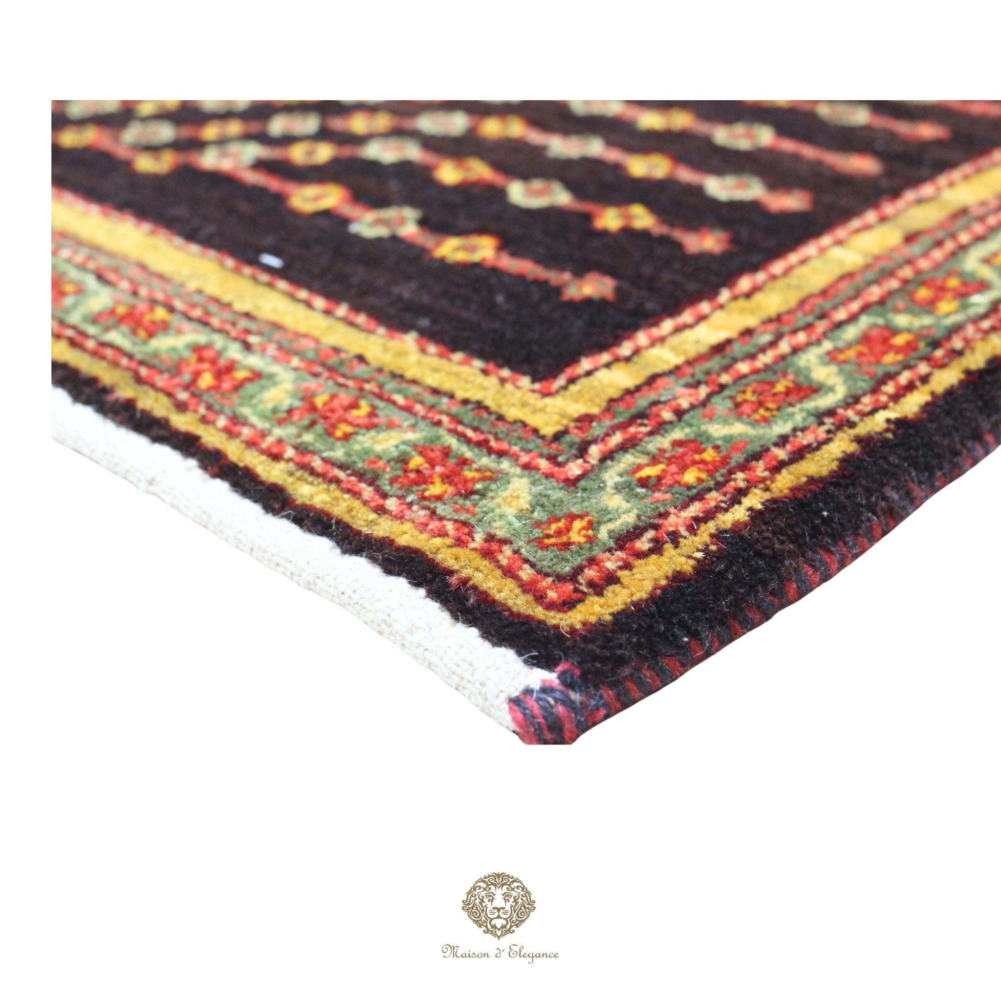 Alfombra persa Trible  Kashkuli con tintes naturales | Loribaft de lana hecha a mano 63 x 87 cm