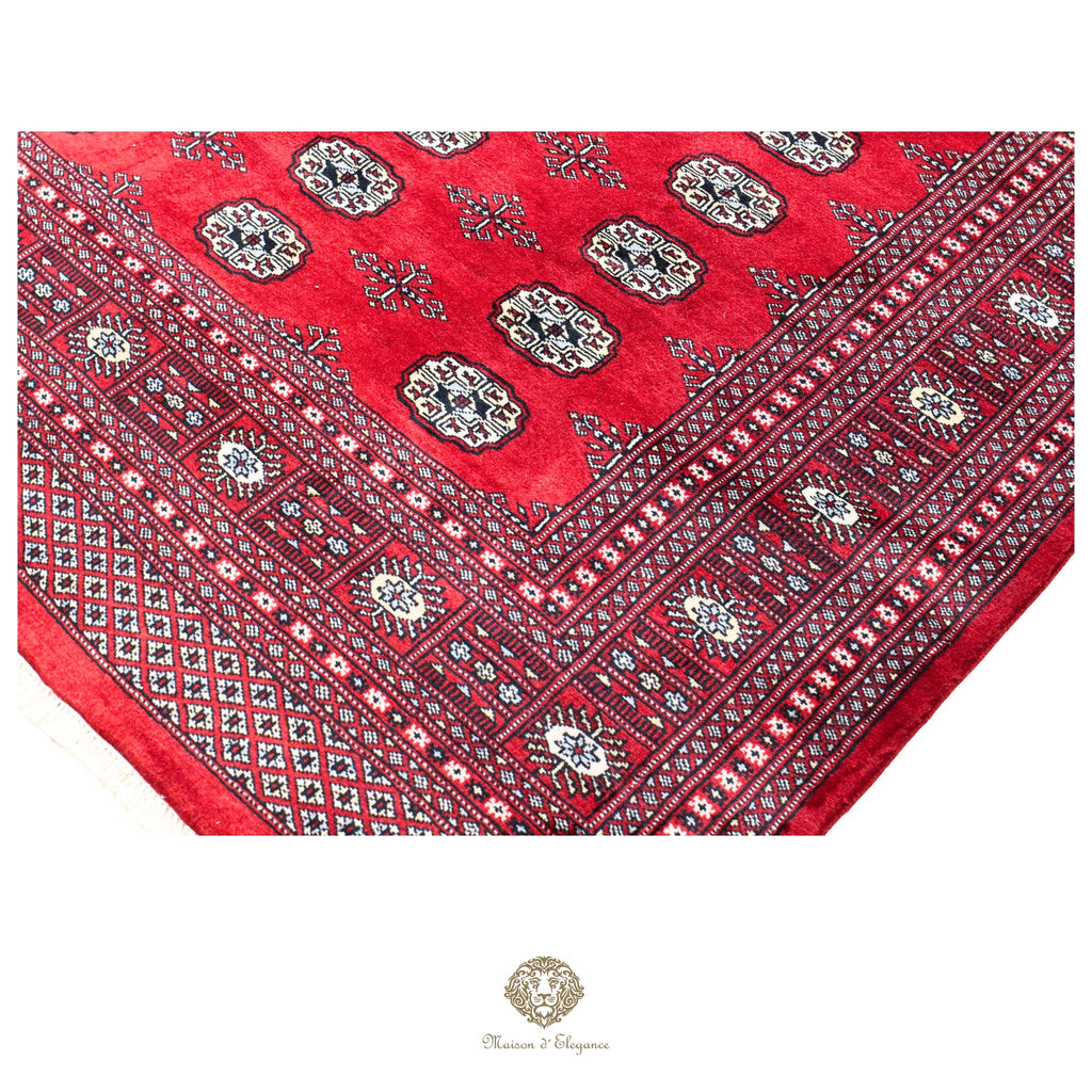 Alfombra de lana Jaldar Bukhara de colores intensos con diseño geométrico | Tradicional 242x340 cm