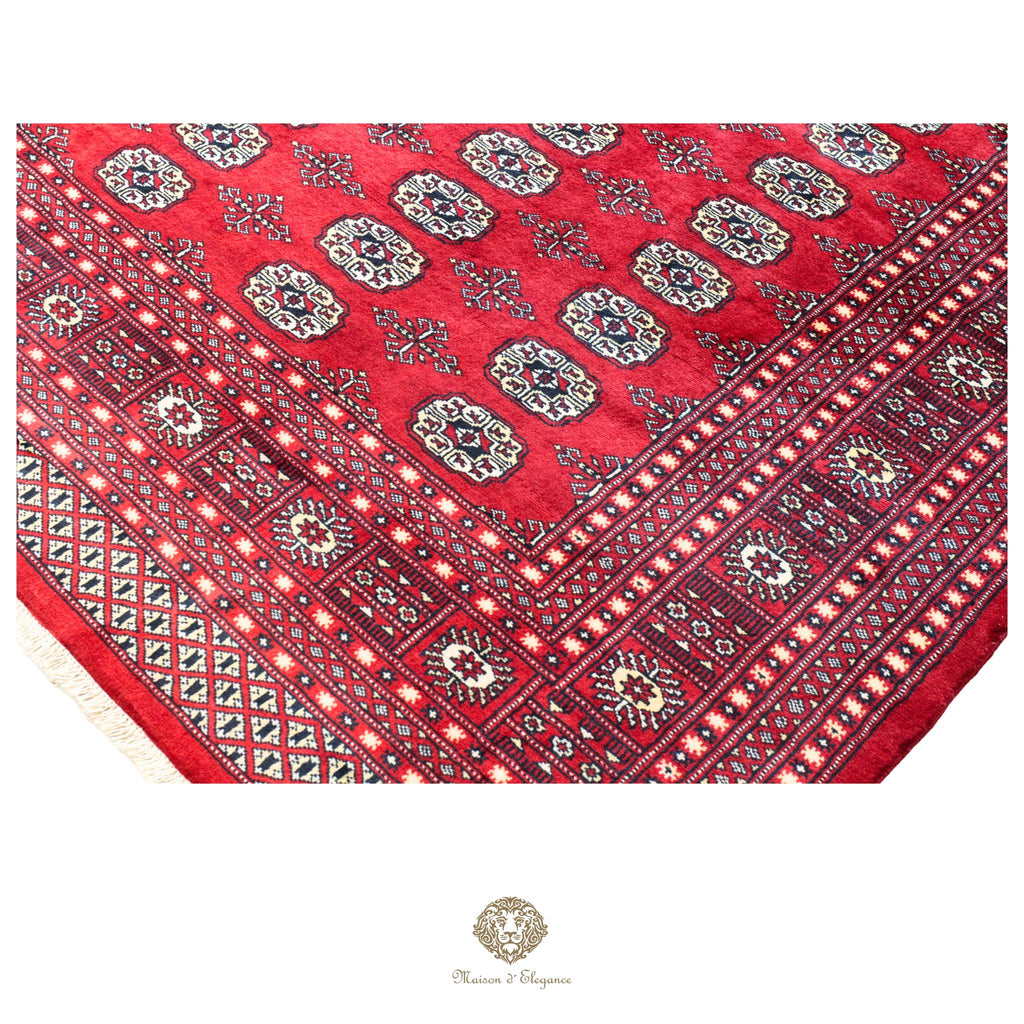Alfombra de lana Jaldar Bukhara de colores intensos con diseño geométrico | Tradicional 278x370 cm
