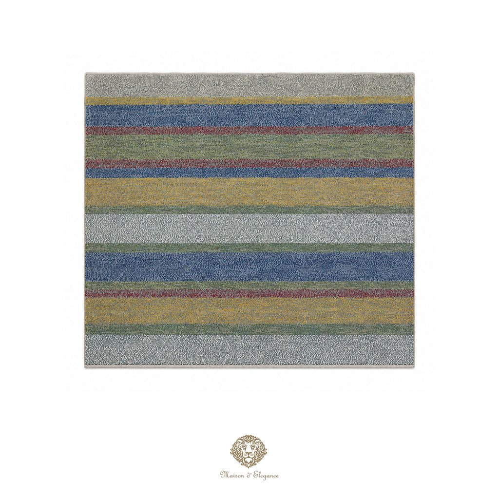 Alfombra persa Kashkuli colorida | Gabbeh de lana hecha a mano 197 x 201 cm