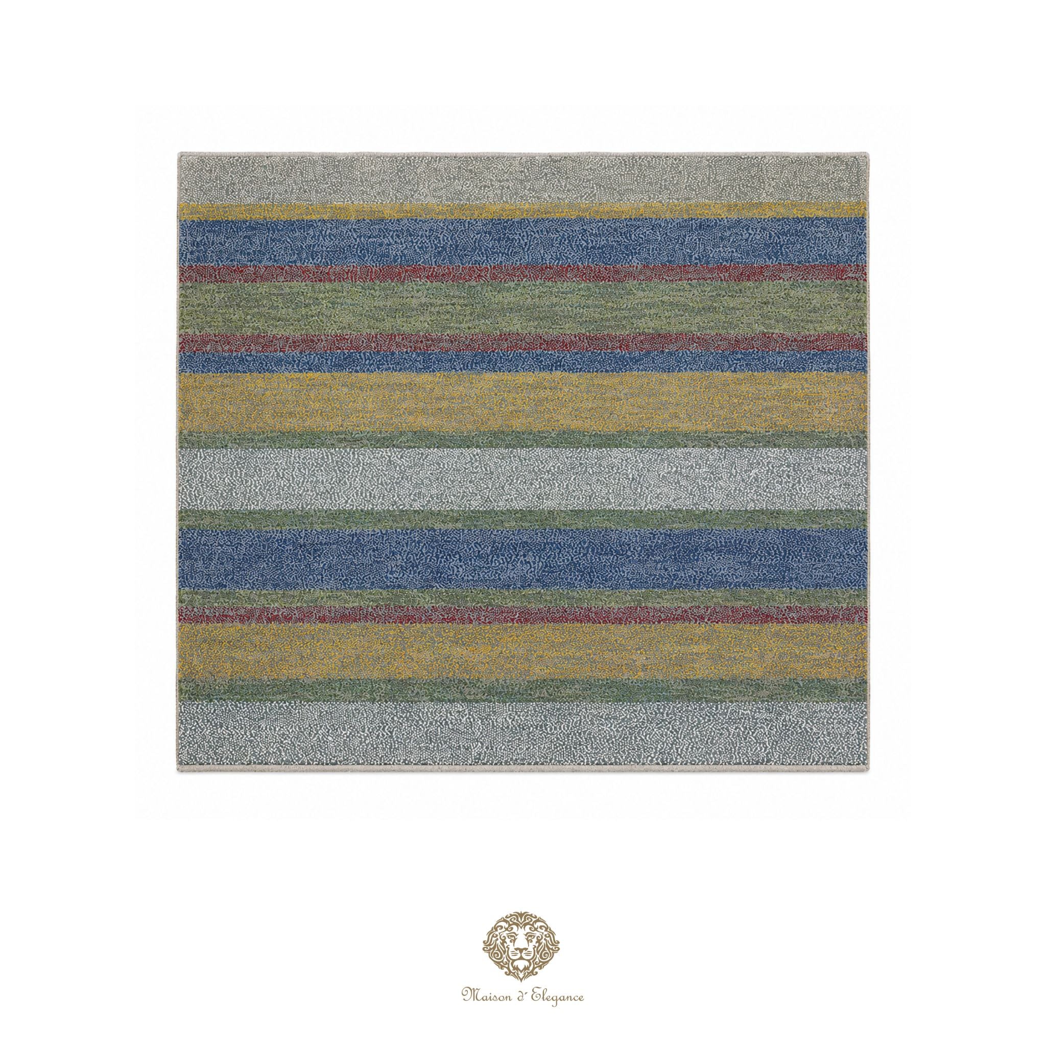 Alfombra persa Kashkuli colorida | Gabbeh de lana hecha a mano 197 x 201 cm