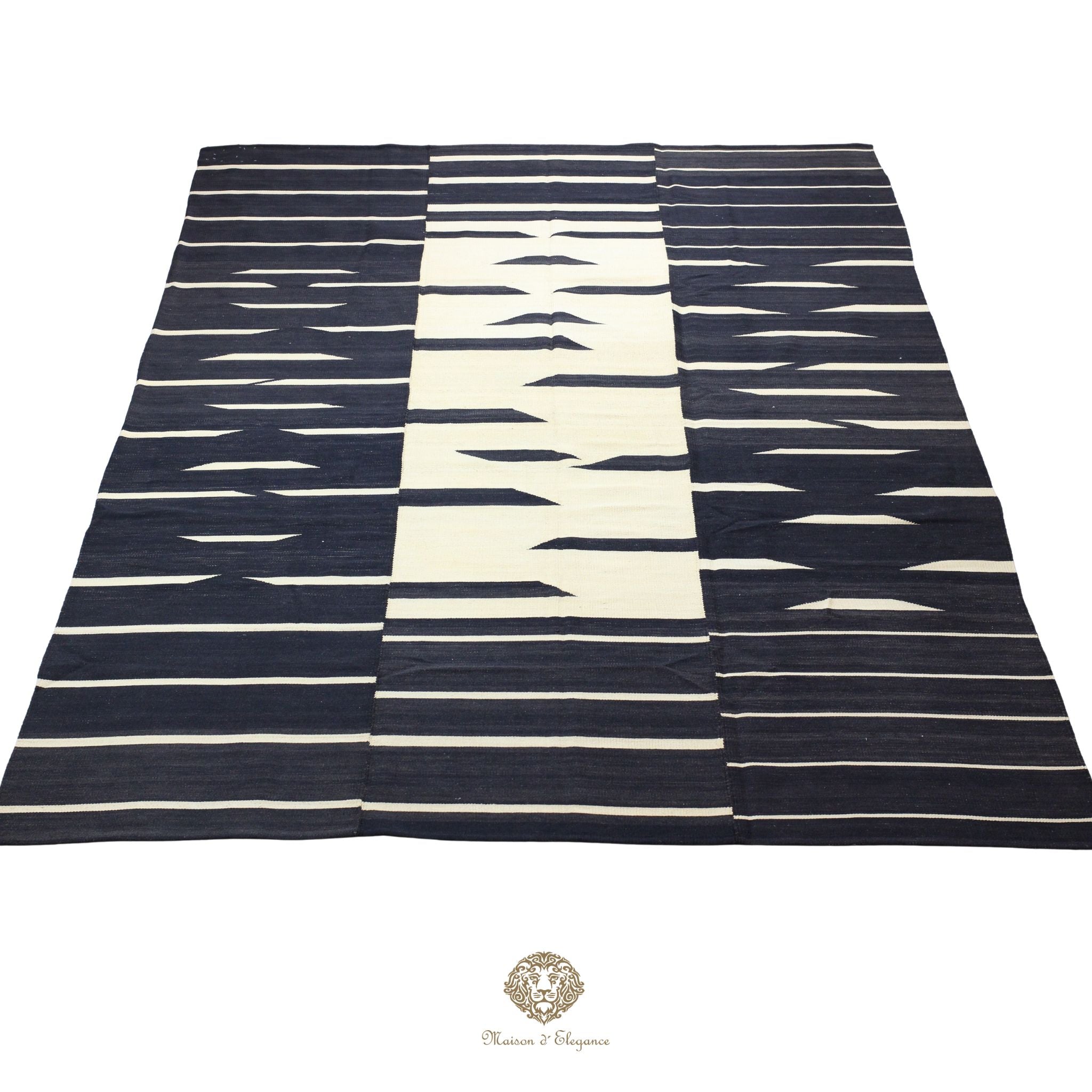 Alfombra Kilim Persa Lana Moderna Tejido Plano 217x300 cm