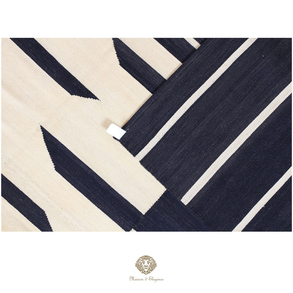 Alfombra Kilim Persa Lana Moderna Tejido Plano 217x300 cm
