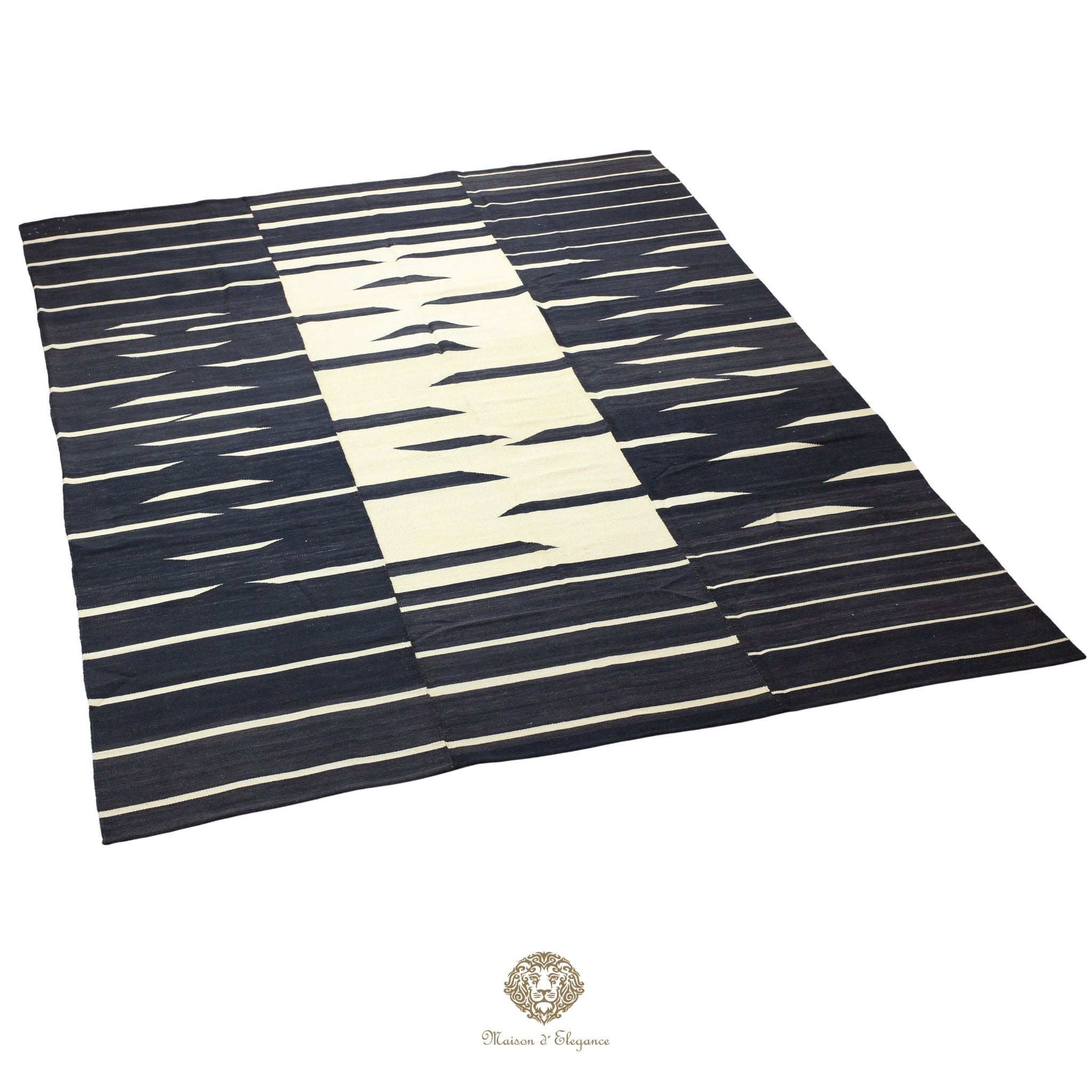 Alfombra Kilim Persa Lana Moderna Tejido Plano 217x300 cm