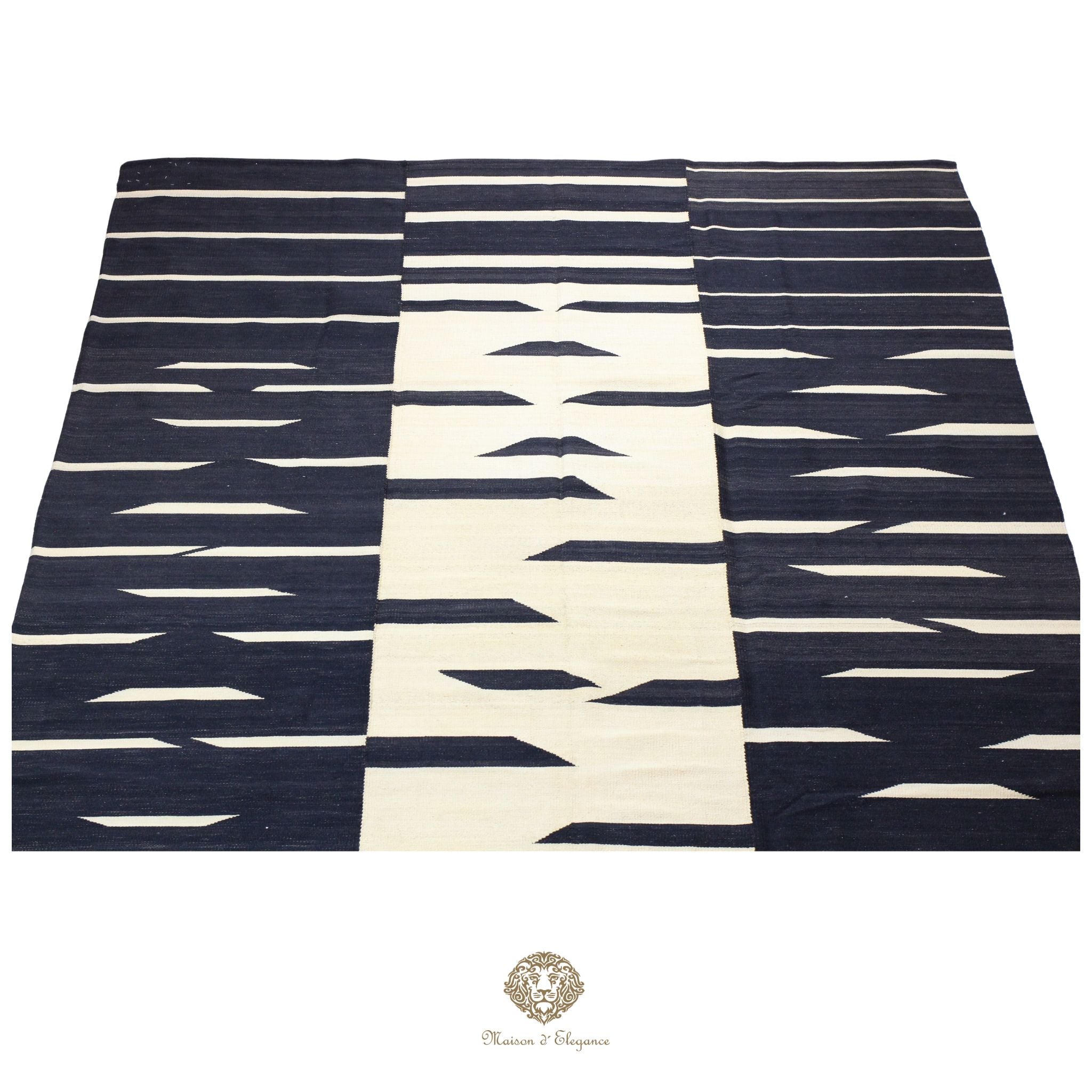 Alfombra Kilim Persa Lana Moderna Tejido Plano 217x300 cm