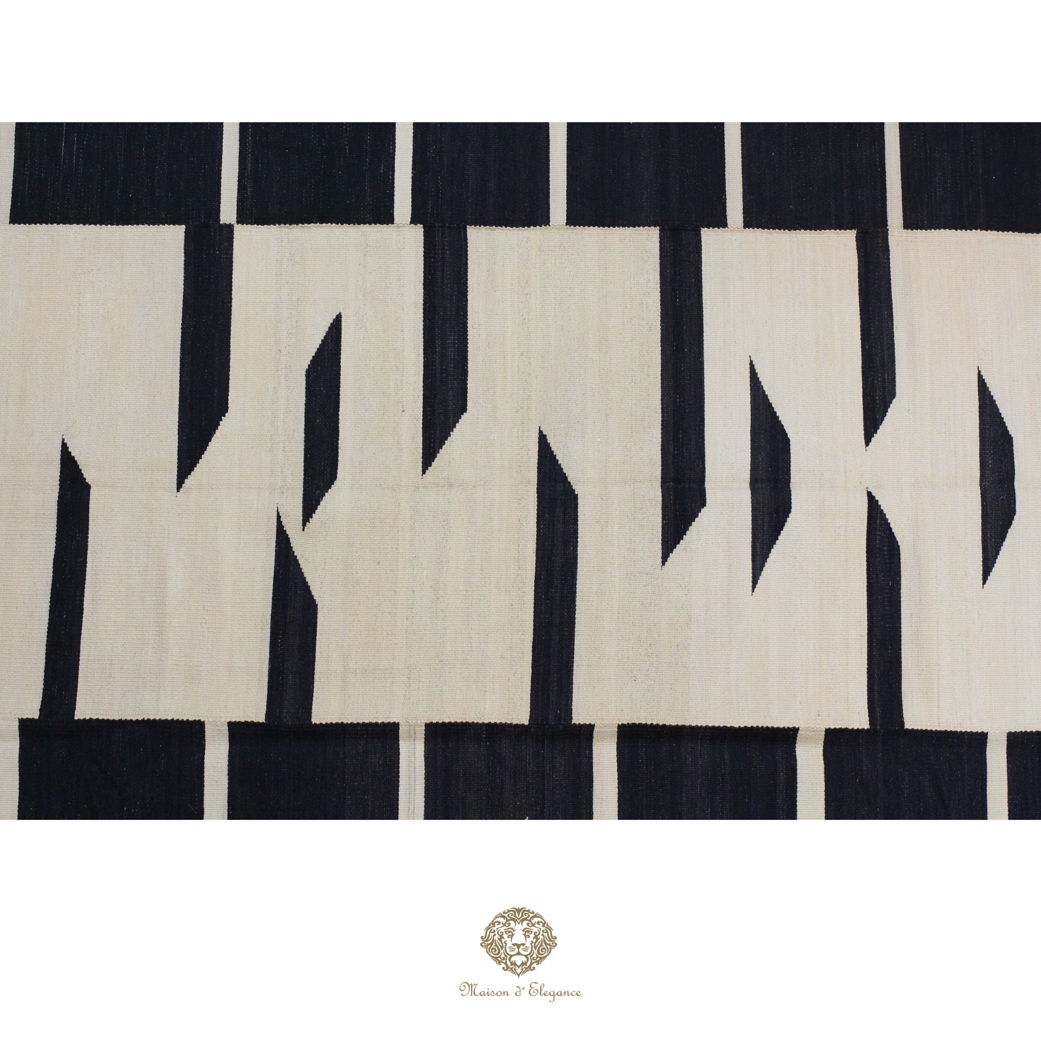 Alfombra Kilim Persa Lana Moderna Tejido Plano 217x300 cm