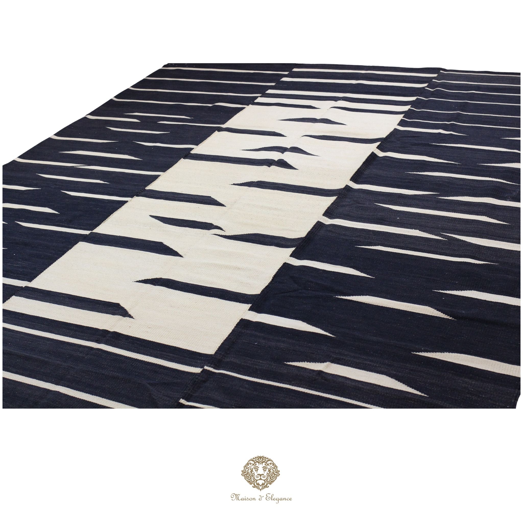 Alfombra Kilim Persa Lana Moderna Tejido Plano 217x300 cm