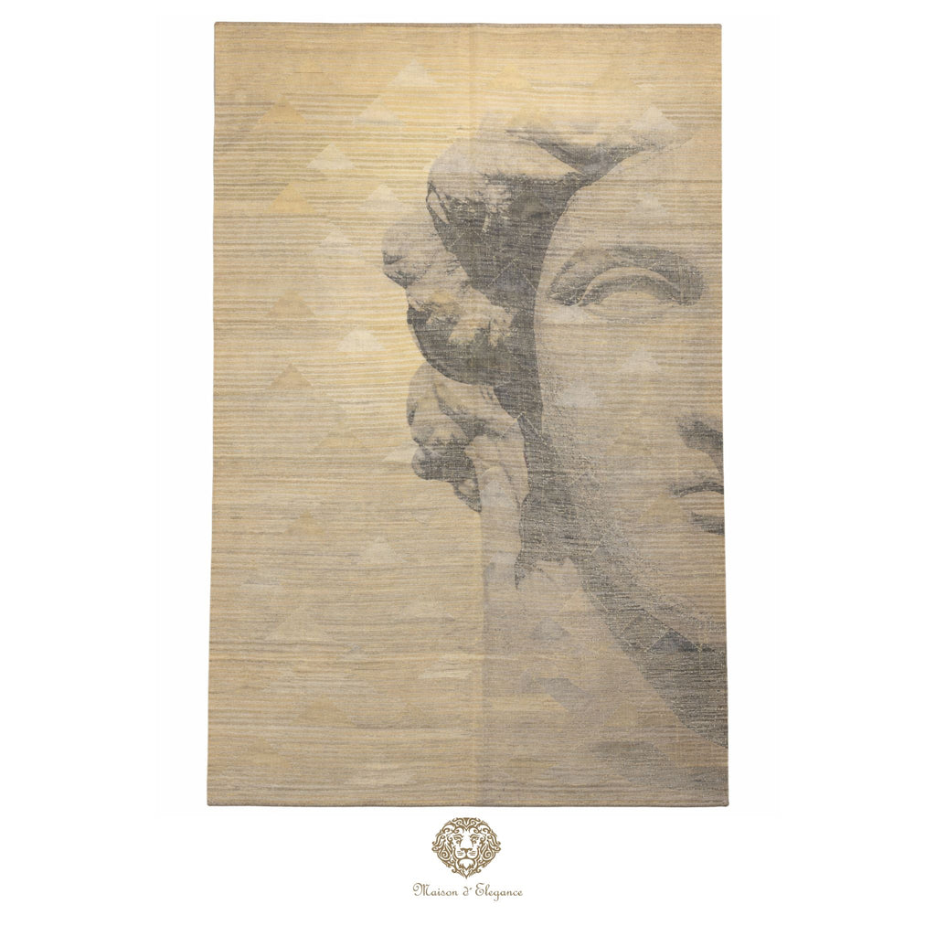 Kilim Persa Avangard Contemporáneo de Lana 169x240 cm | Diseño Pictórico | Maison Alfombra