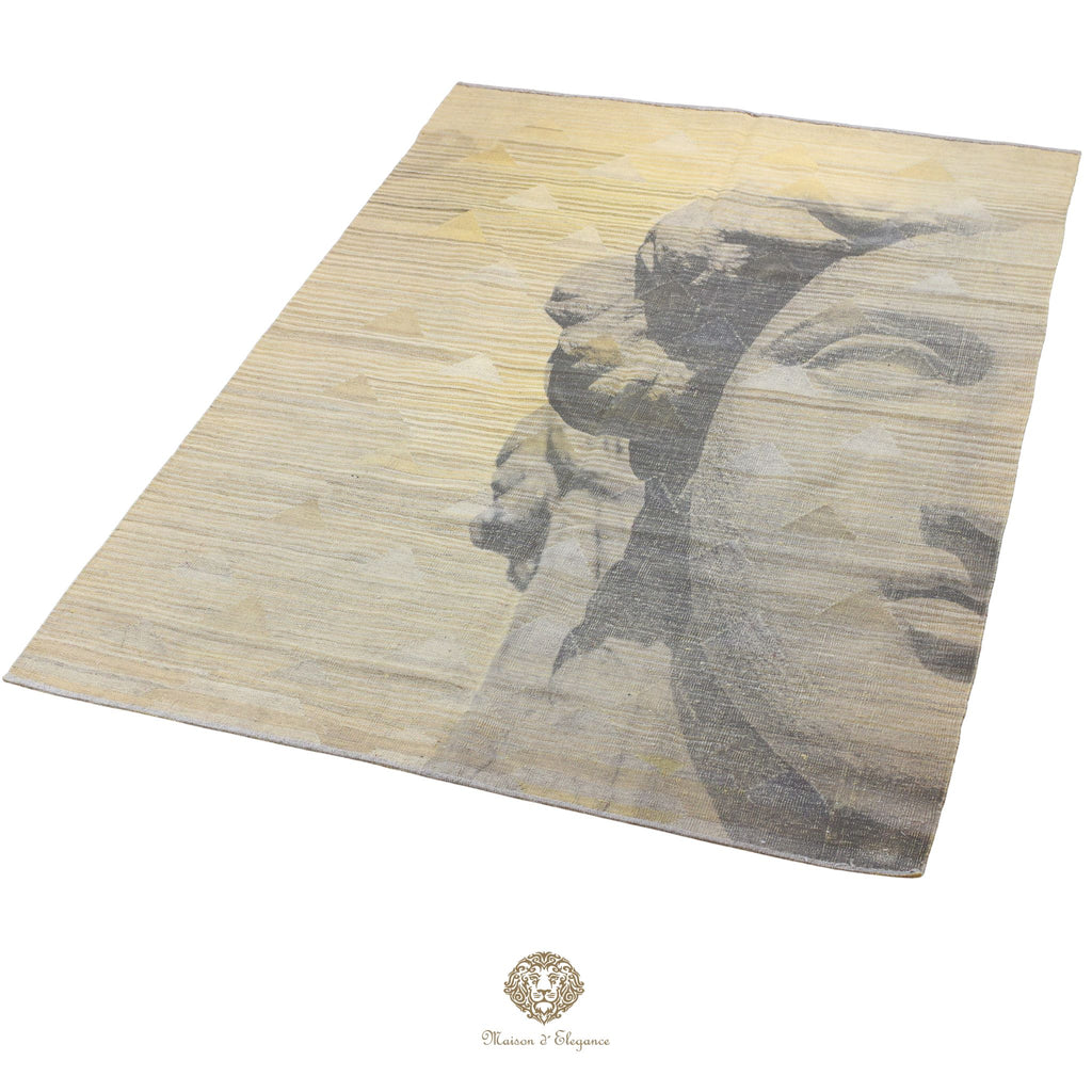 Kilim Persa Avangard Contemporáneo de Lana 169x240 cm | Diseño Pictórico | Maison Alfombra