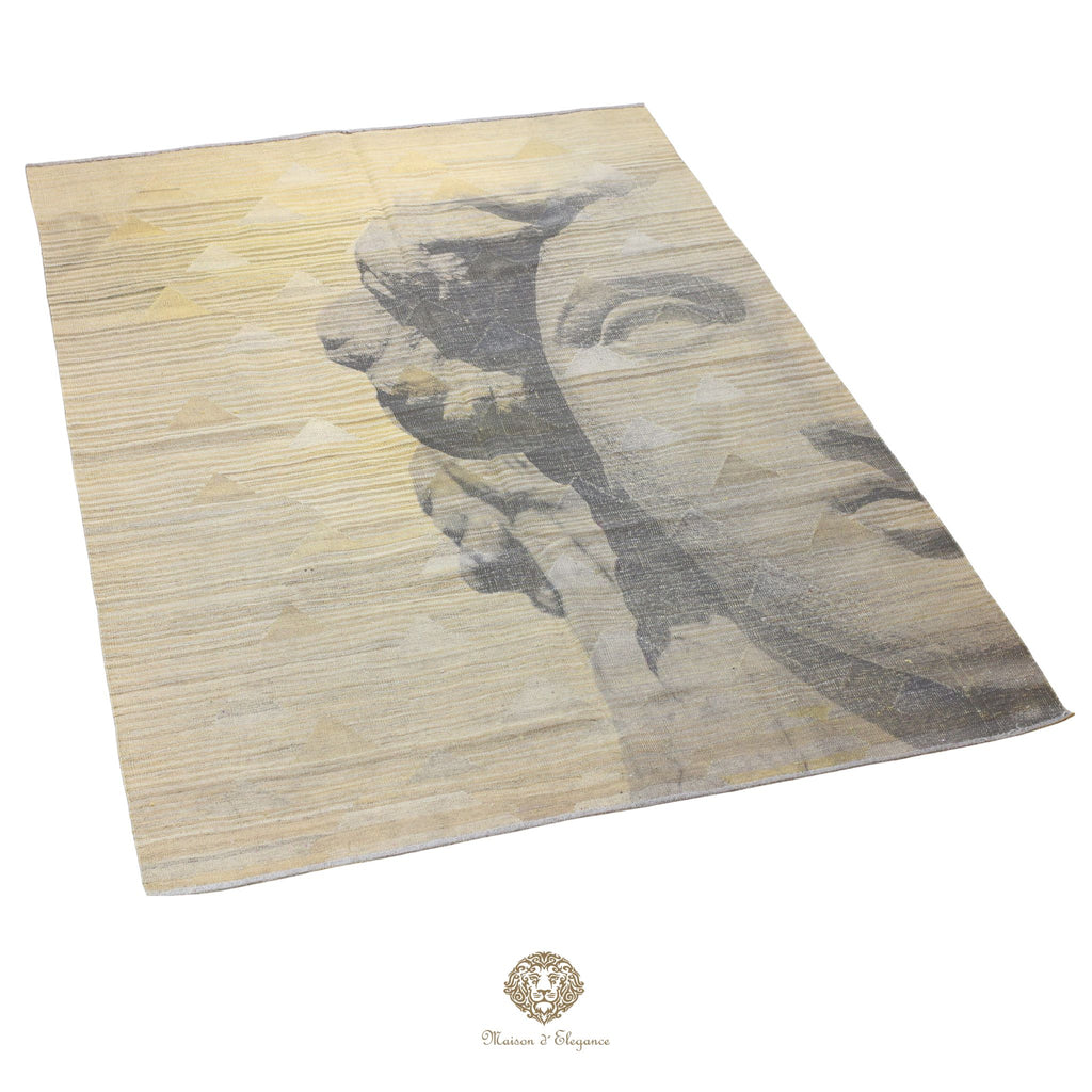 Kilim Persa Avangard Contemporáneo de Lana 169x240 cm | Diseño Pictórico | Maison Alfombra