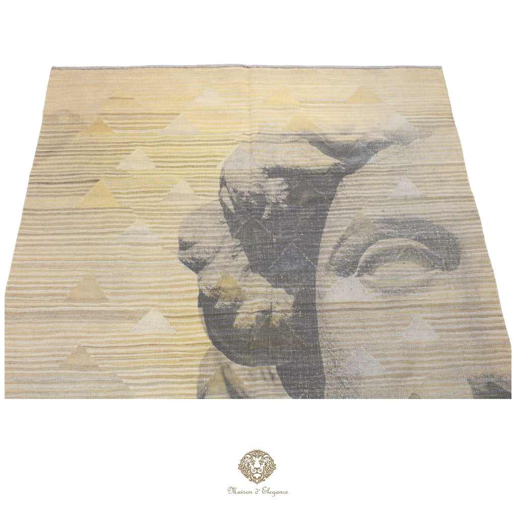 Kilim Persa Avangard Contemporáneo de Lana 169x240 cm | Diseño Pictórico | Maison Alfombra