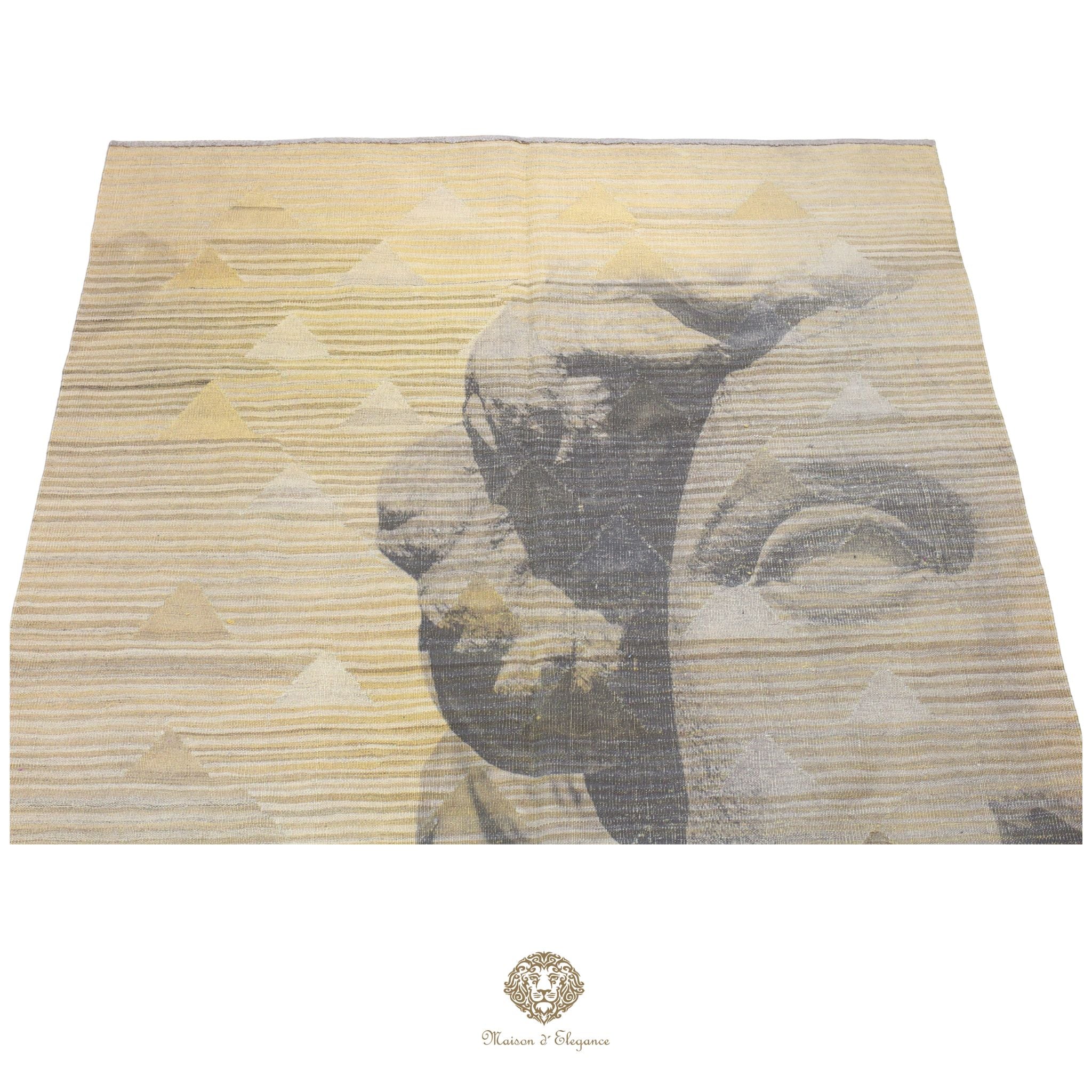 Kilim Persa Avangard Contemporáneo de Lana 169x240 cm | Diseño Pictórico | Maison Alfombra