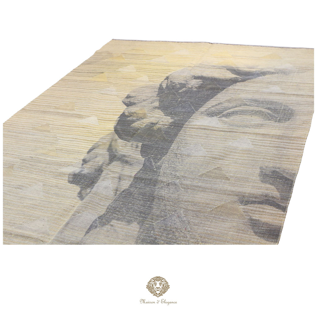 Kilim Persa Avangard Contemporáneo de Lana 169x240 cm | Diseño Pictórico | Maison Alfombra