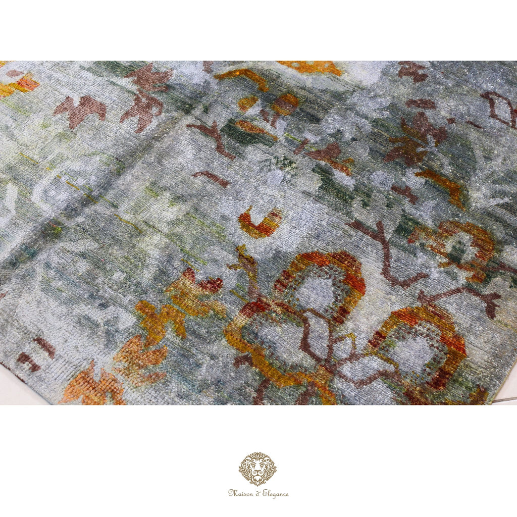 Alfombra persa moderna Kashkuli con tintes naturales | Seda hecha a mano 153 x 232 cm