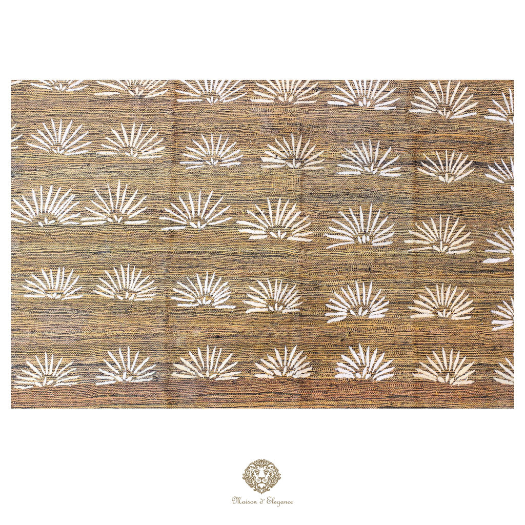 Kilim única moderna Tejido a Mano | Alfombra Plana de Lana y Seda con Tintes Naturales 232x307 cm