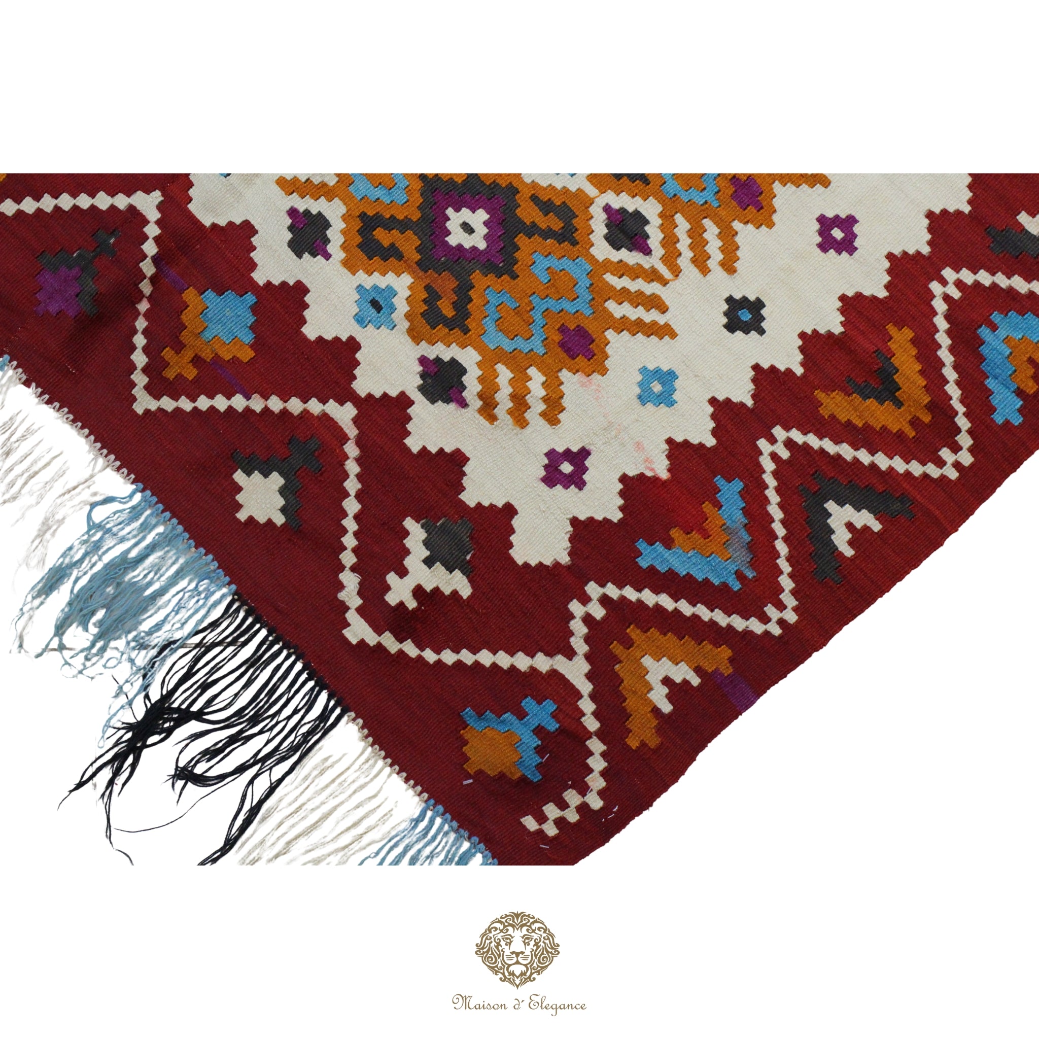 Alfombra Antigüedad Kilim Besarabia Lana | Diseño Geométrico 138x210 cm