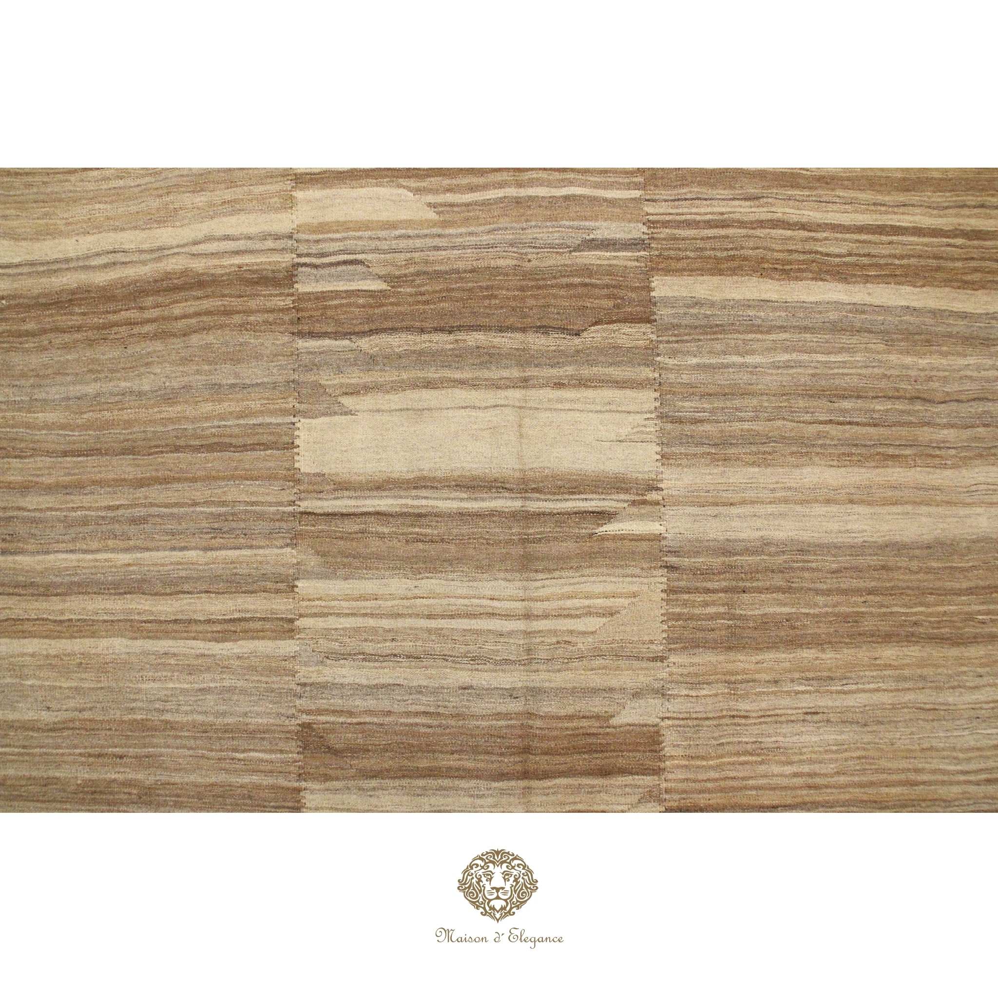 Maison d'Elegance Persian Wool Kilim Artisan Crafted with Naturally Dyed Vibrant Tones