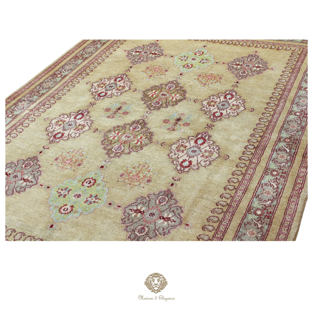 Alfombra persa Trible Fine Kashkuli con tintes naturales | Loribaft de lana hecha a mano 170 x 242 cm