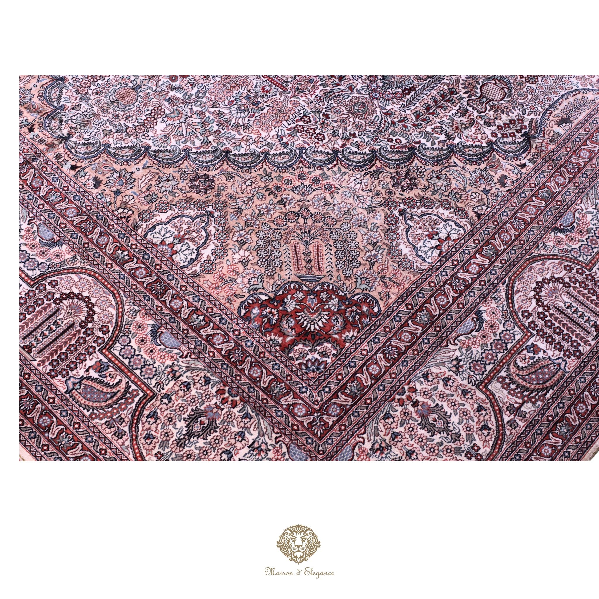 Alfombra china de seda de alta gama, exclusiva, hecha a mano | obra maestra, 310 x 440 cm