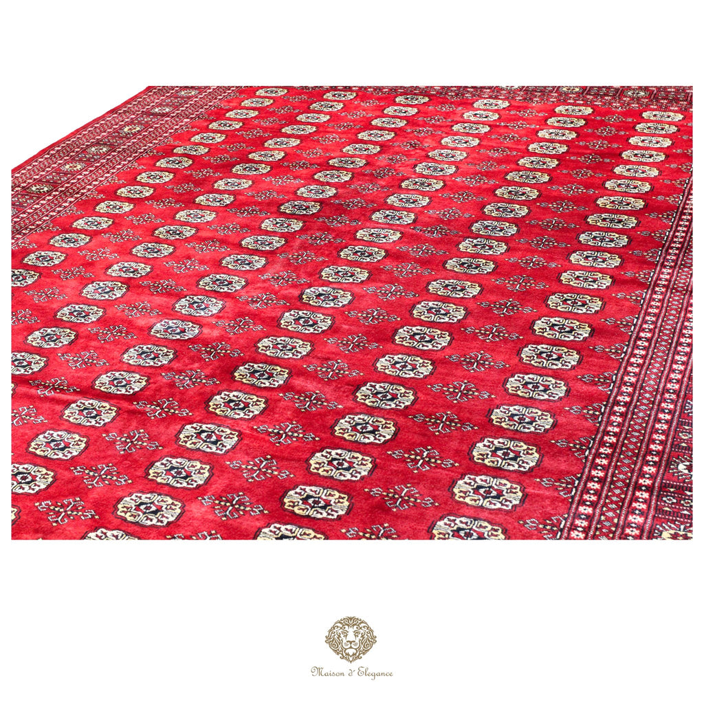 Alfombra de lana Jaldar Bukhara de colores intensos con diseño geométrico | Tradicional 277x370 cm