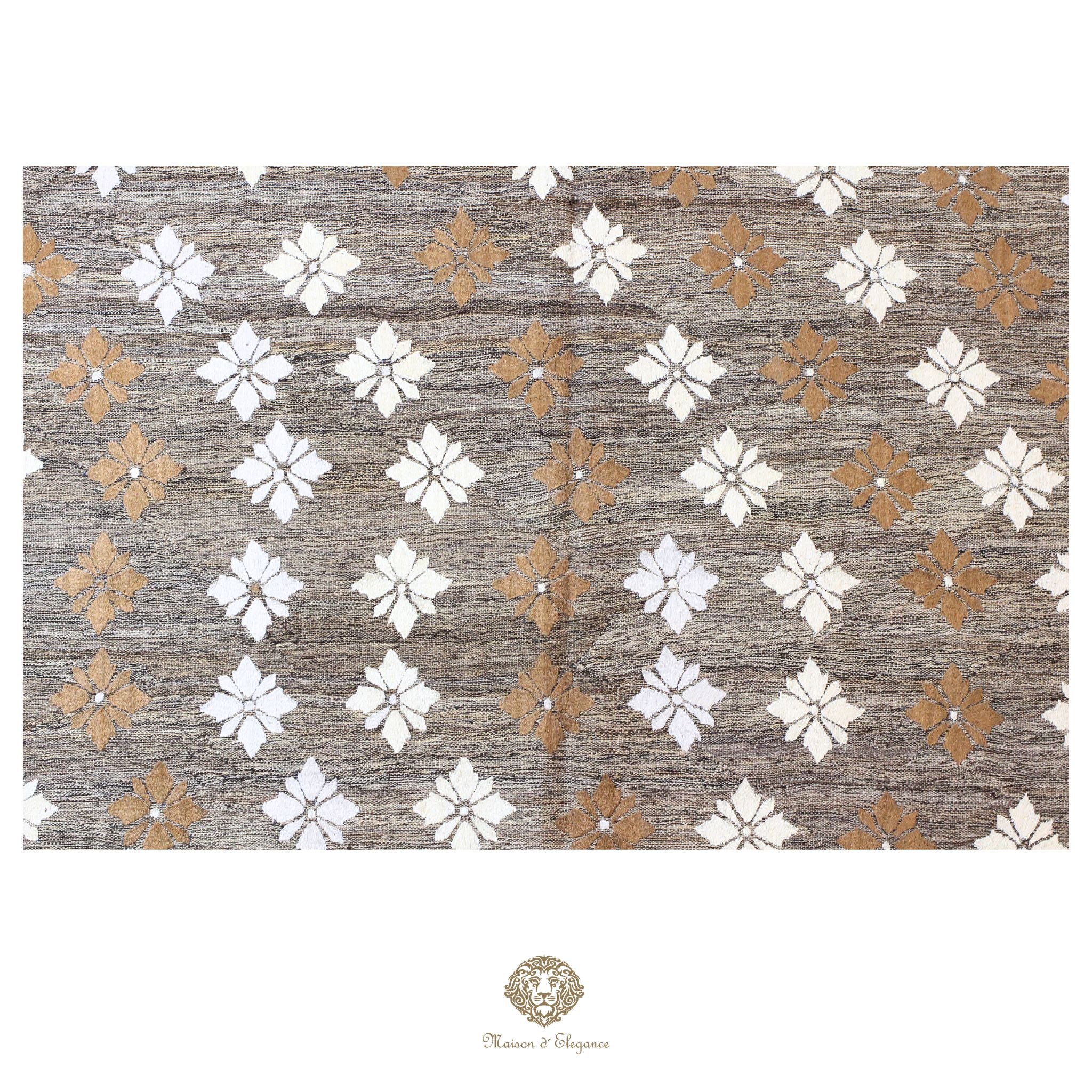 Kilim única moderna Tejido a Mano | Alfombra Plana de Lana y Seda con Tintes Naturales 272x344 cm