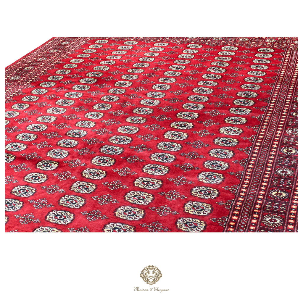 Alfombra de lana Jaldar Bukhara de colores intensos con diseño geométrico | Tradicional 278x370 cm