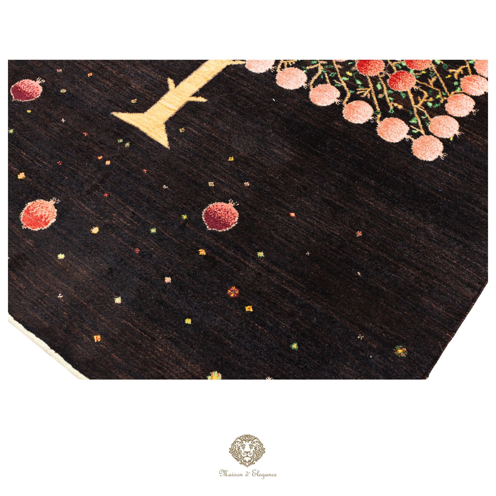 Alfombra persa Trible Fine Kashkuli con tintes naturales | Loribaft de lana hecha a mano 169 x 246 cm