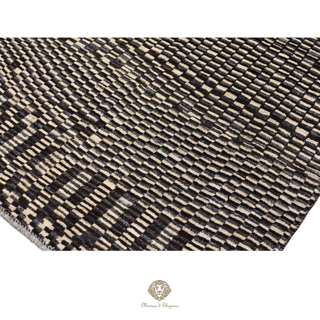 Alfombra persa Kashkuli naturale color tribal | Gabbeh de lana hecha a mano 111 x 183 cm