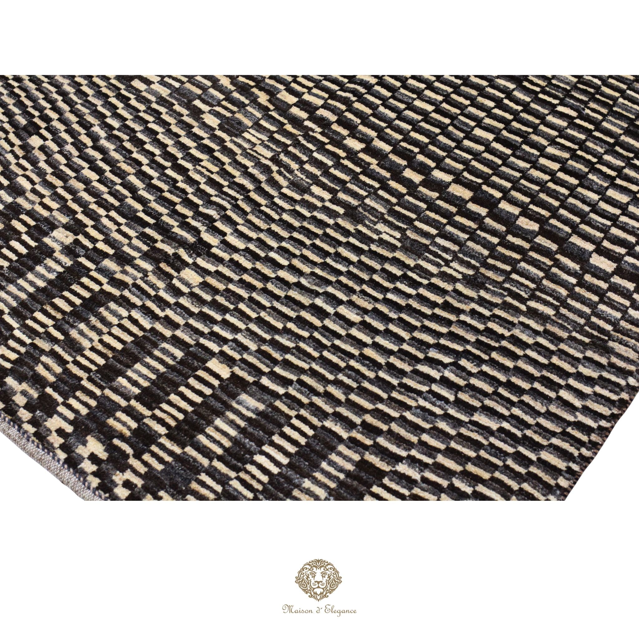 Alfombra persa Kashkuli naturale color tribal | Gabbeh de lana hecha a mano 111 x 183 cm