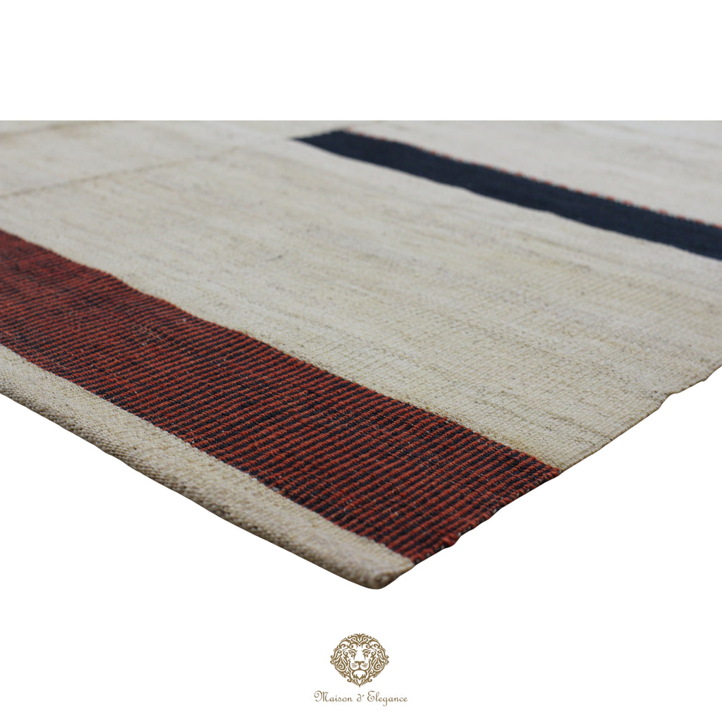 Kilim Persa Exclusivo Lana 201x273 cm | Diseño Contemporáneo Teñido Natural