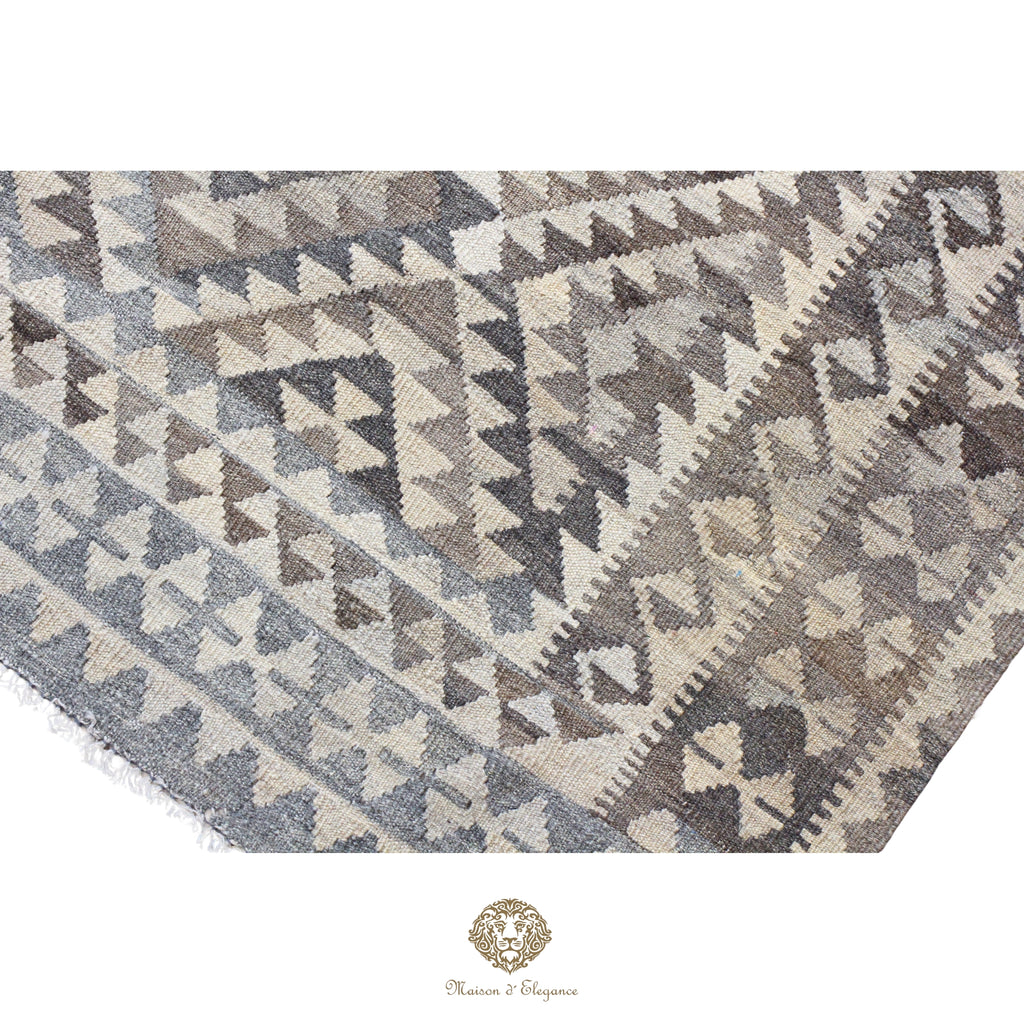 Alfombra Kilim Transicional Lana Geométrica 179x240 cm - Tintes Naturales