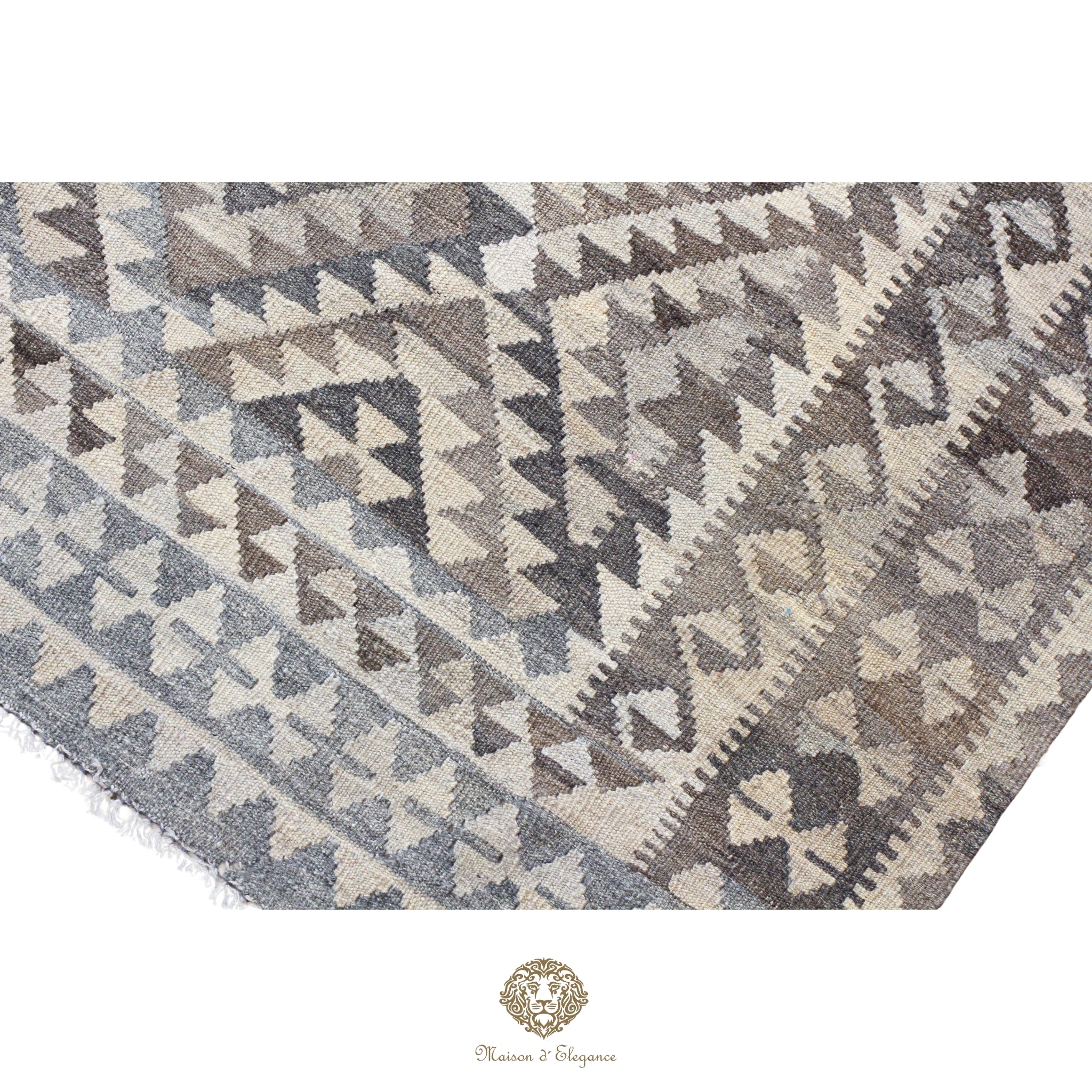 Alfombra Kilim Transicional Lana Geométrica 179x240 cm - Tintes Naturales