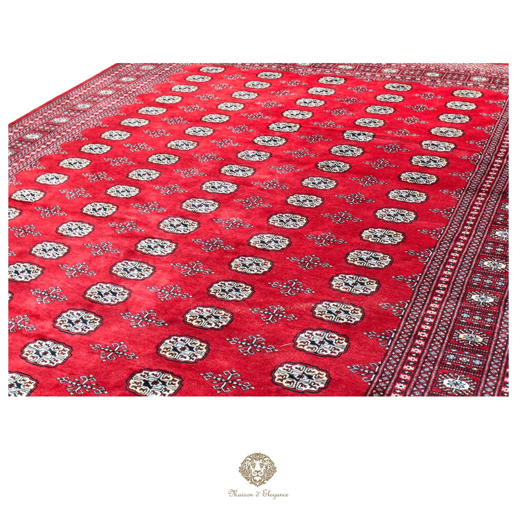 Alfombra de lana Jaldar Bukhara de colores intensos con diseño geométrico | Tradicional 242x340 cm