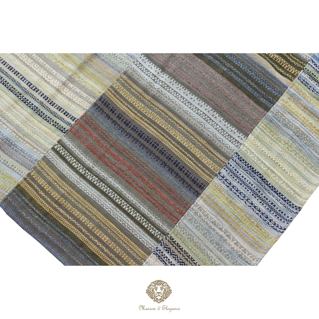 Alfombra Kilim Persa Patchwork 253x297 cm Lana Natural - Colección Edel Ground
