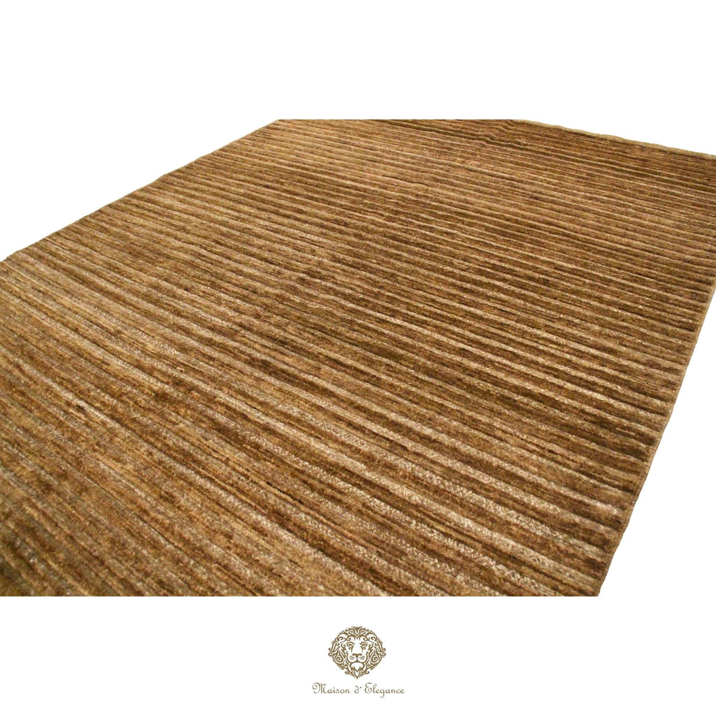 Brown textured rug on a white background