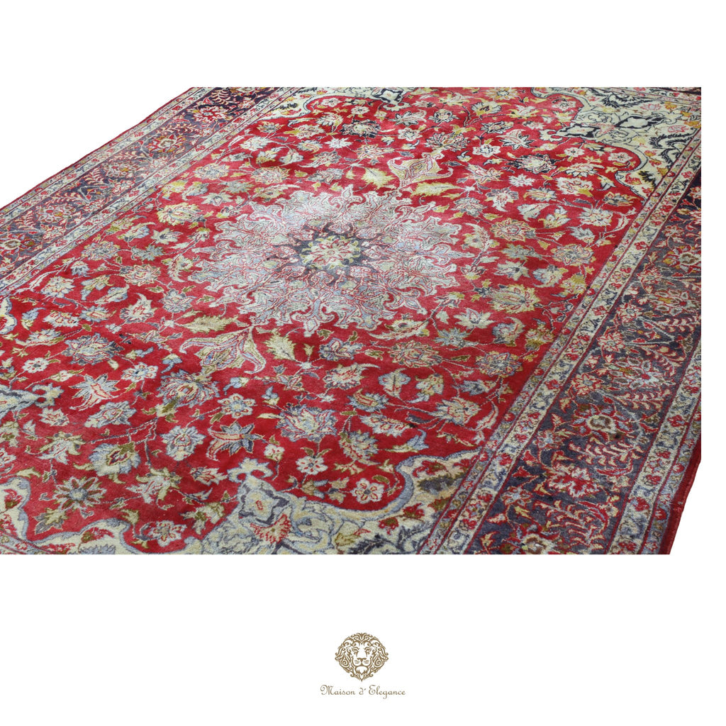 Alfombra Persa Najafabad Lana | Floral Medallón Design  Rojo 230 x 345 cm