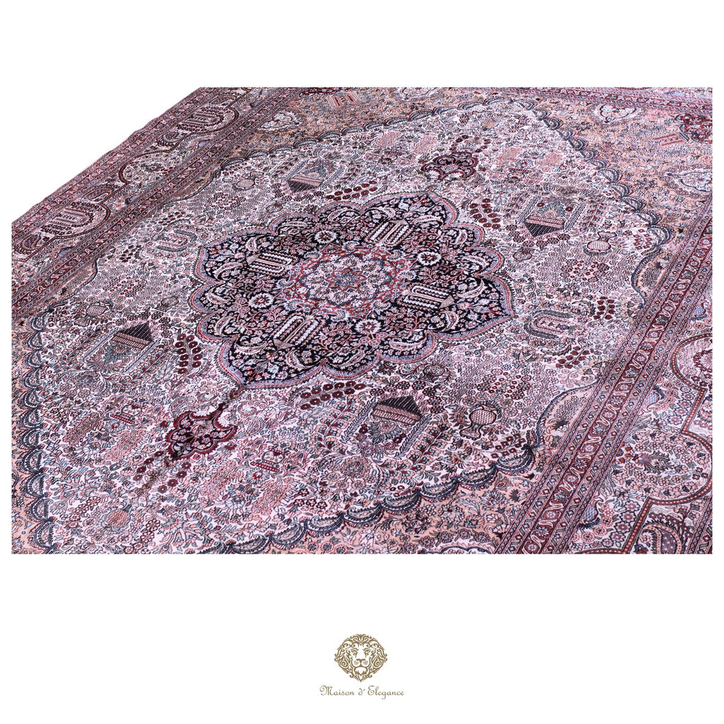 Alfombra china de seda de alta gama, exclusiva, hecha a mano | obra maestra, 310 x 440 cm