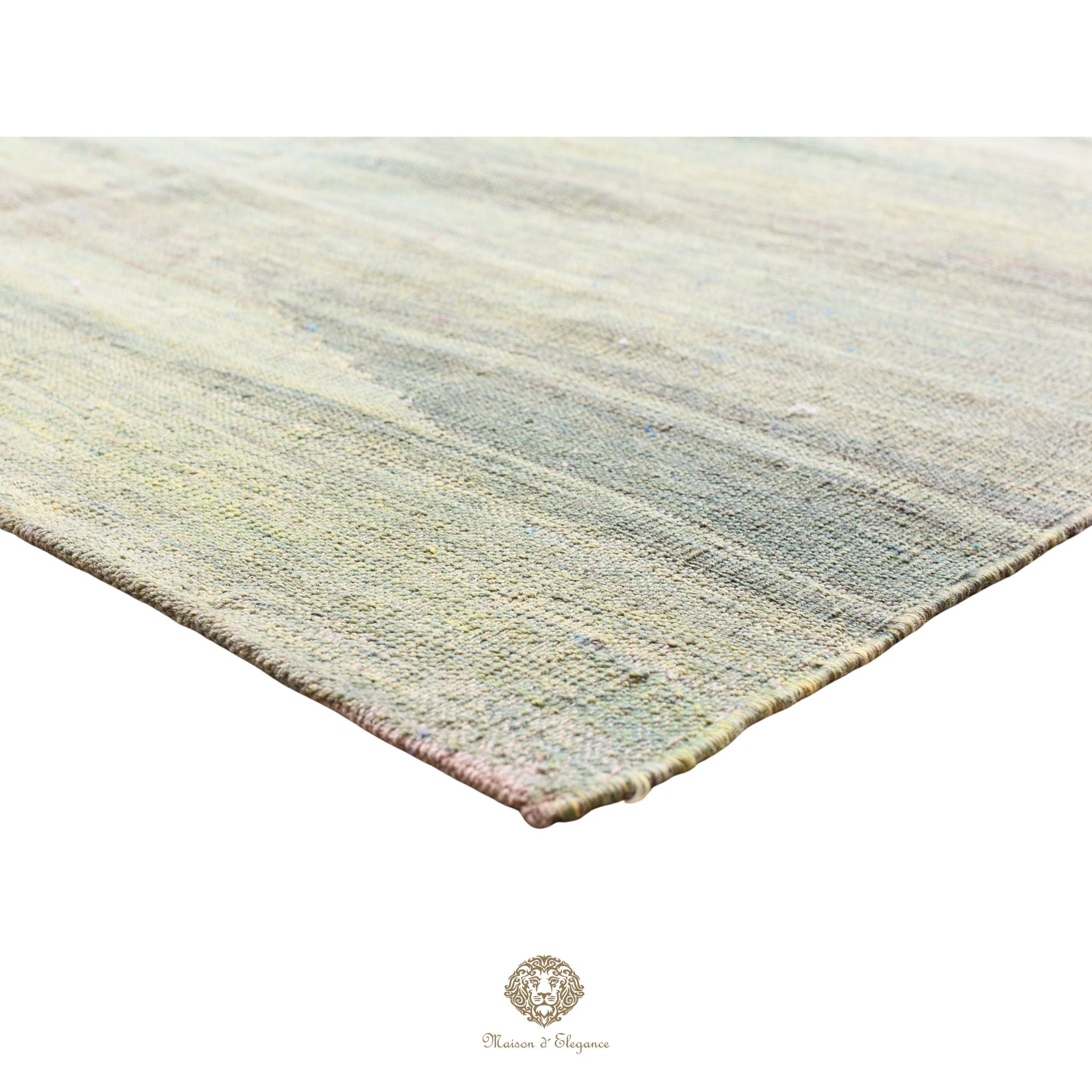 Alfombra Kilim moderna de lana lisa en color neutro con tejido plano | Colección Maison Zagros 229x310 cm