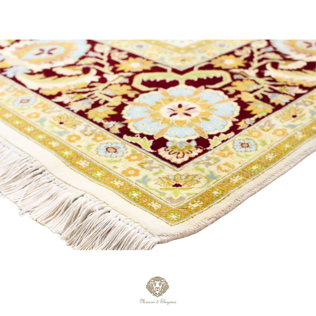 Alfombra Diseño Aubusson Floral Verde Lana Superfina | Imperio Maison Alfombra 184 x 291 cm