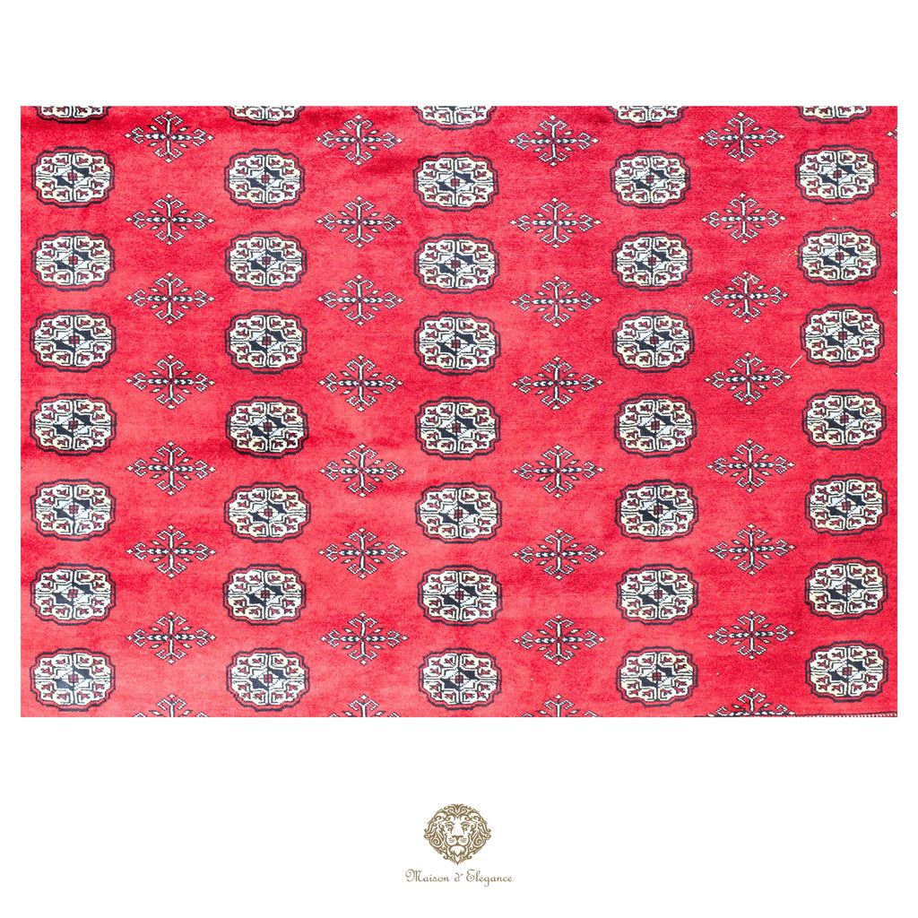Alfombra de lana Jaldar Bukhara de colores intensos con diseño geométrico | Tradicional 242x340 cm