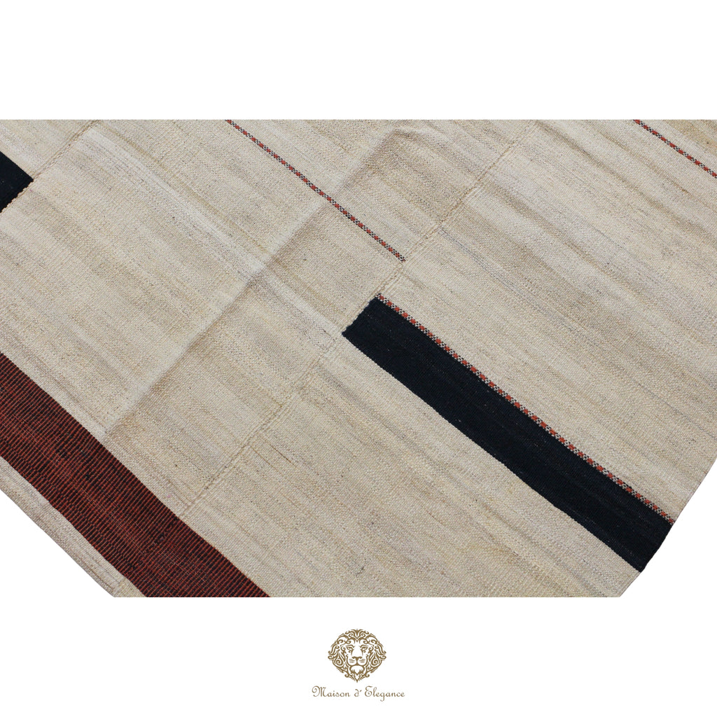 Kilim Persa Exclusivo Lana 201x273 cm | Diseño Contemporáneo Teñido Natural