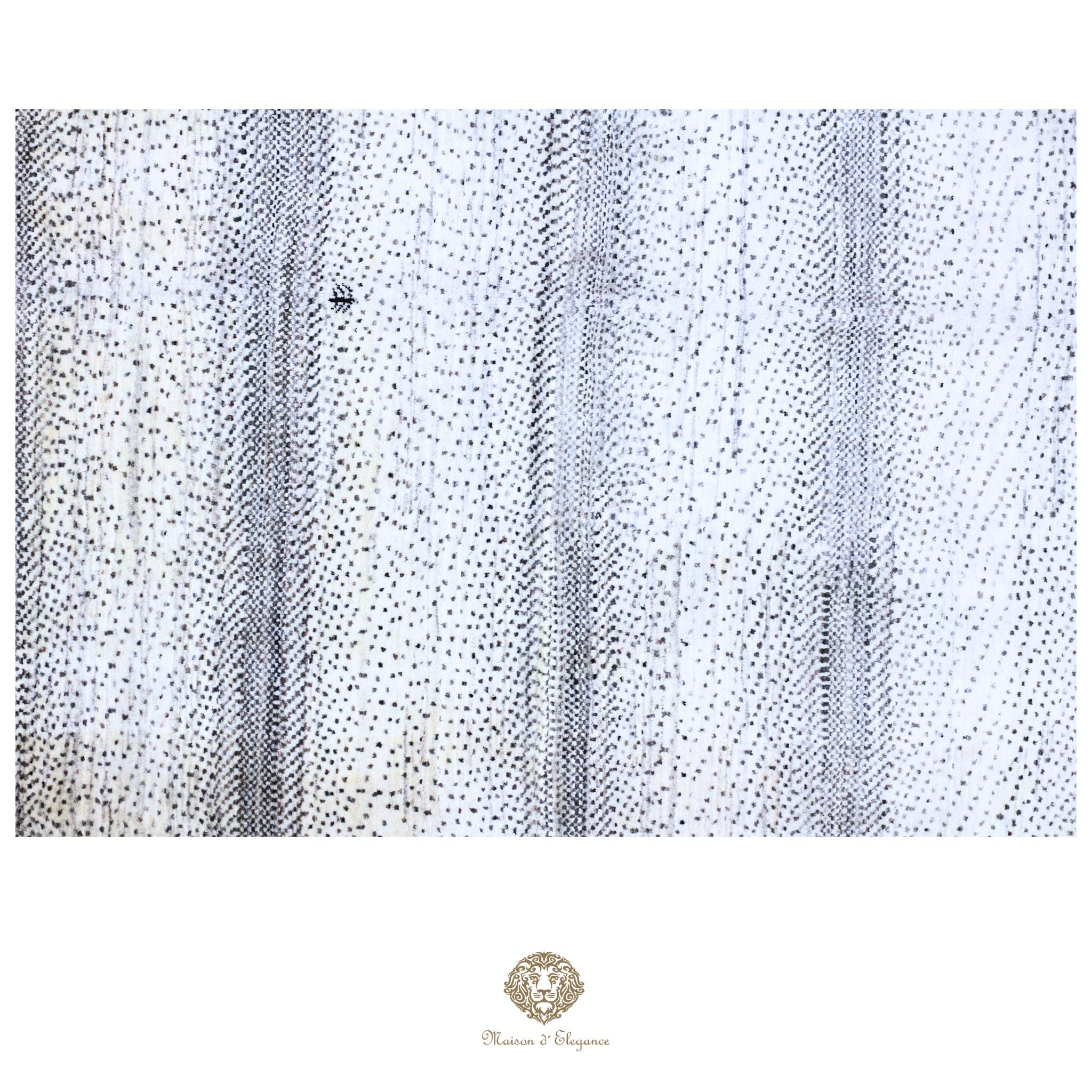 Alfombra persa Kashkuli blanca tribal | Gabbeh de lana hecha a mano 185 x 199 cm